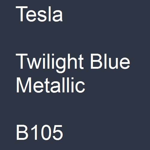 Tesla, Twilight Blue Metallic, B105.